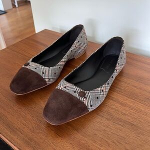 Sarah Flint Espresso Plaid Women's Flats (39)